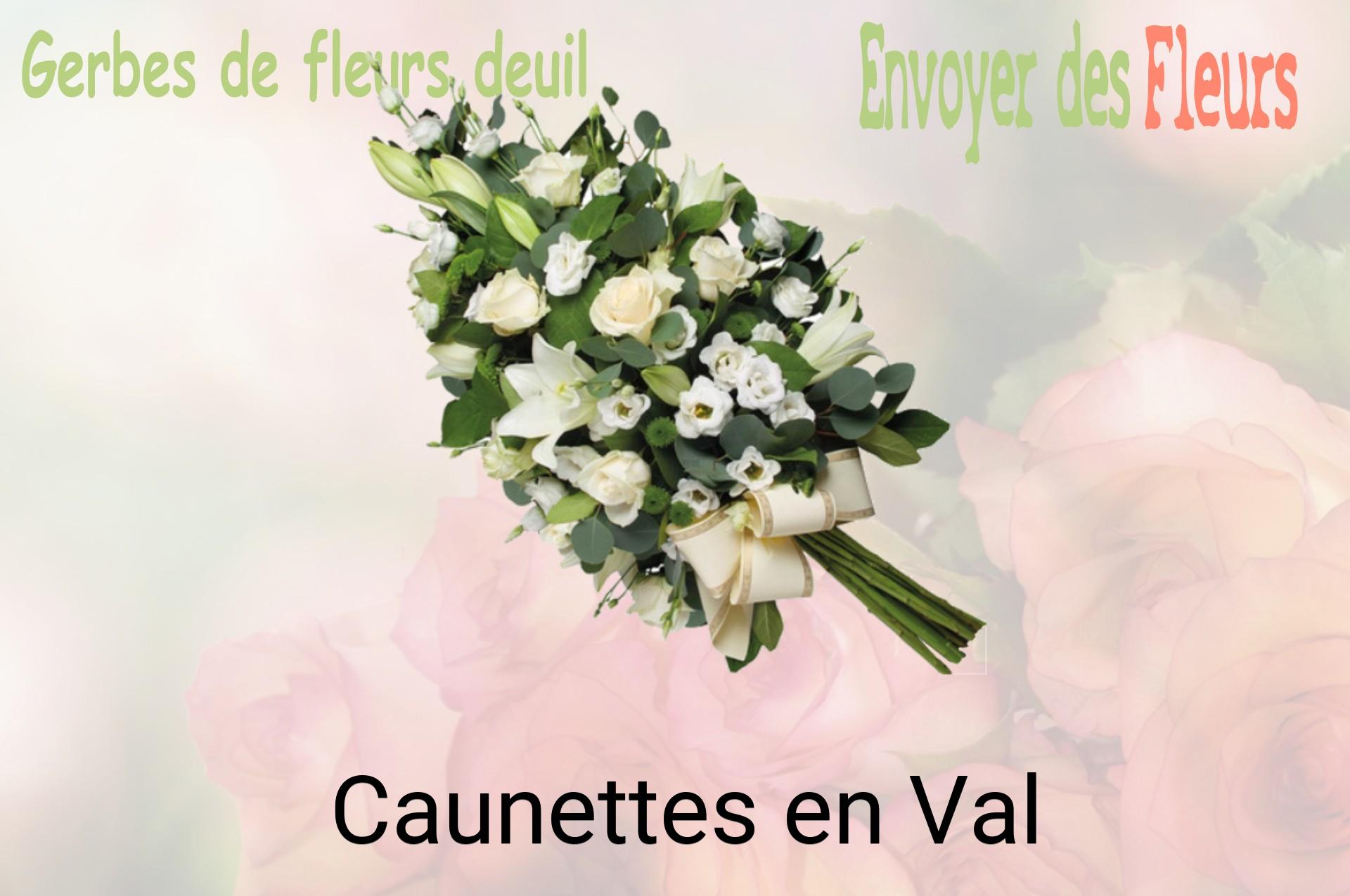 Gerbe de fleurs de deuil livrée à Caunettes-en-Val